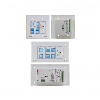 6-Button Room Controller With Digital Volume Knob & Printed Group Labels